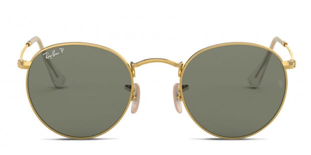 Ray ban gold frame round outlet