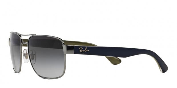 Ray-Ban RB3530 Gunmetal/Blue/Green Prescription Sunglasses