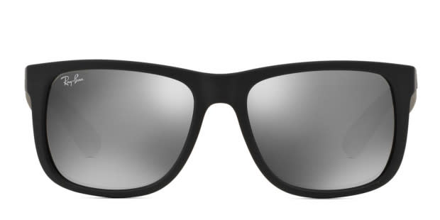 Ray-Ban RB4165 Justin Black/Silver Prescription Sunglasses
