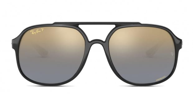 Ray Ban RB4312CH Black Gold Prescription Sunglasses