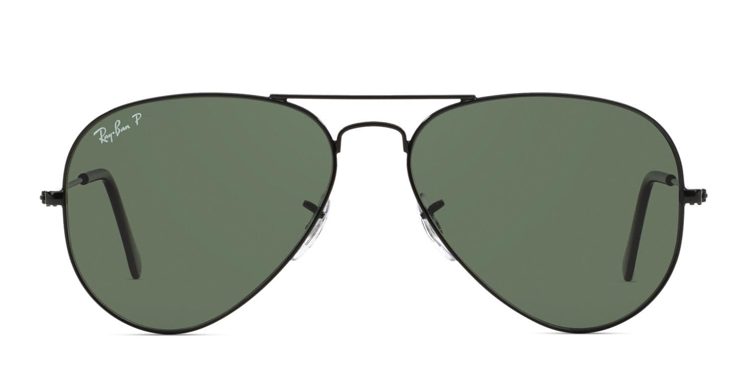 Ray Ban Bausch & Lomb Made in USA Aviator Sunglasses Dark Green Lens Black 1980 main image 4