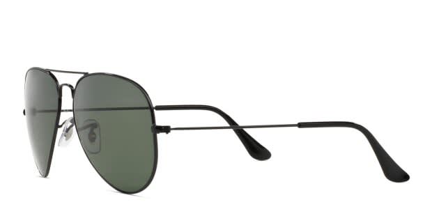 Ray-Ban RB3025 Black, Green Prescription Sunglasses - 50  display picture 2