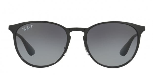 Ray-Ban RB3539 Erika Metal Shiny Black Prescription Sunglasses - 50% Off  Lenses