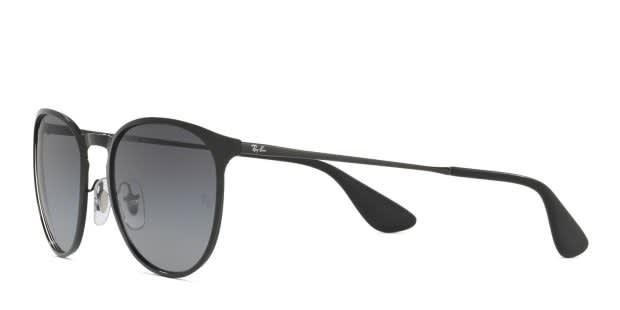 Ray-Ban RB3539 Erika Metal Shiny Black Prescription Sunglasses