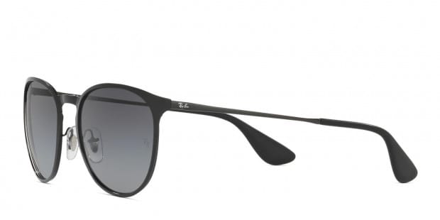 Ray-Ban RB3539 Erika Metal Shiny Black Prescription Sunglasses 