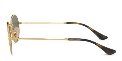 Ray-Ban 3547N Oval Gold, Green glasses - Gold / Green - Side View