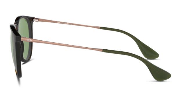 Ray-Ban RB4171 Erika Tortoise/Rose Gold/Green Prescription Sunglasses