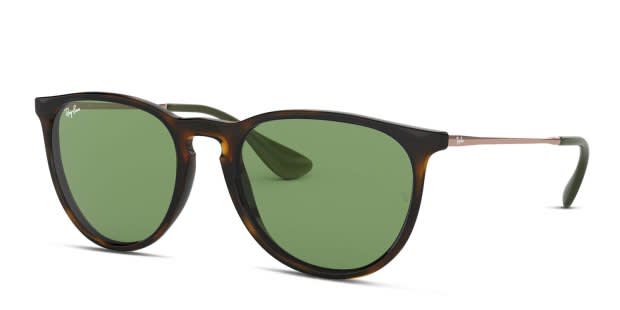 Ray-Ban RB4171 Erika Tortoise/Rose Gold/Green Prescription Sunglasses