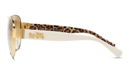 Coach HC7059 White, Gold glasses - White / Gold - Side View