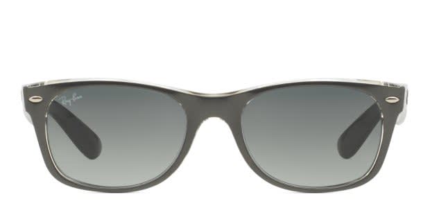 Ray-Ban 2132 New Wayfarer Gray, Gunmetal, Clear Prescription