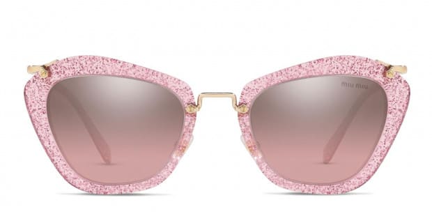 Miu miu noir eyewear with glitter discount