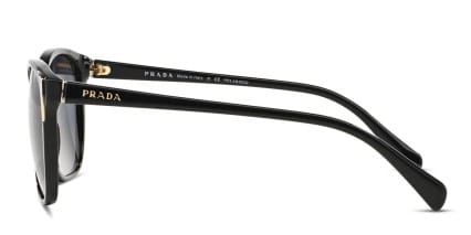 Prada PR 01OS Black/Gray glasses - Black / Gray - Side View