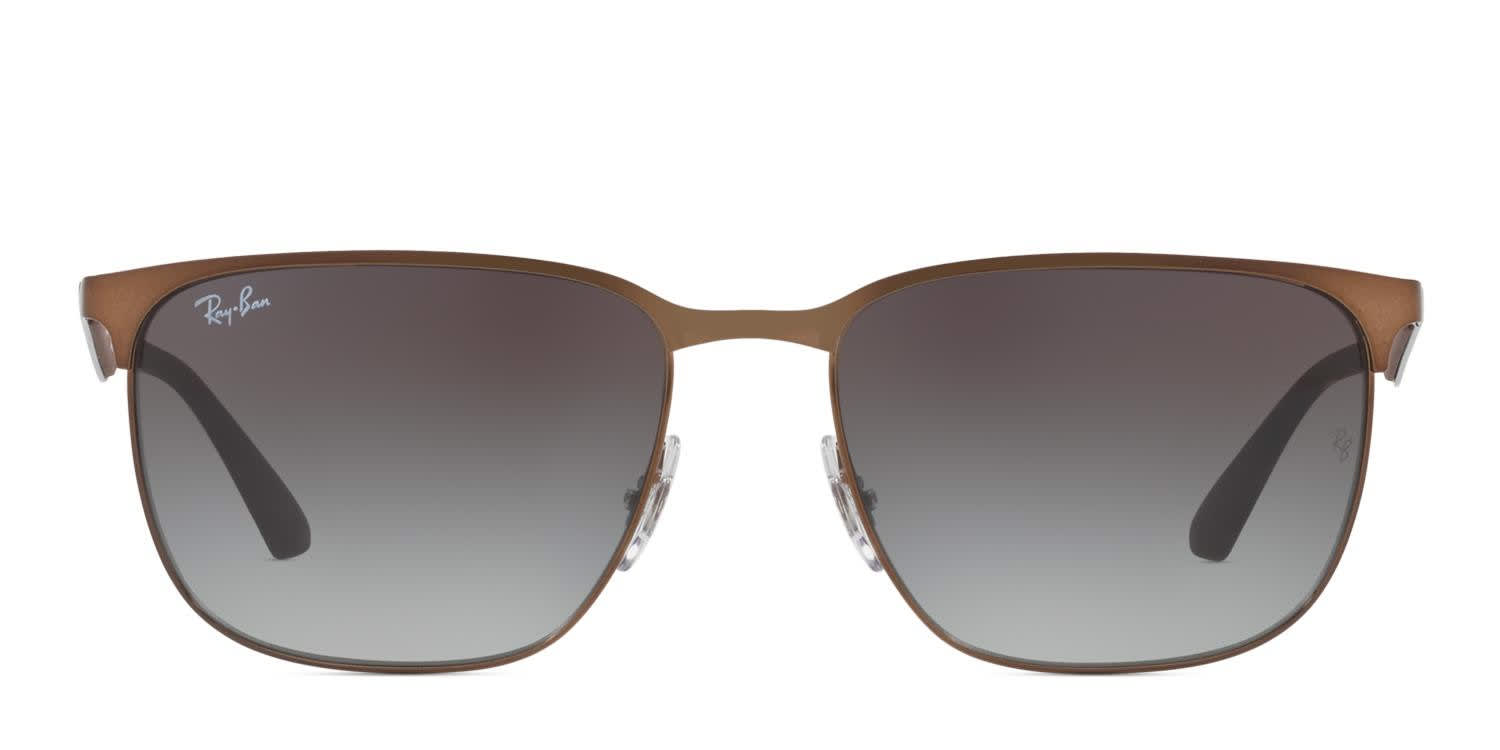 美品　Ray-Ban サングラス おしゃれ UV対策 ブラウン系RB3569 Ray-Ban RB3569 Brown Prescription Sunglasses