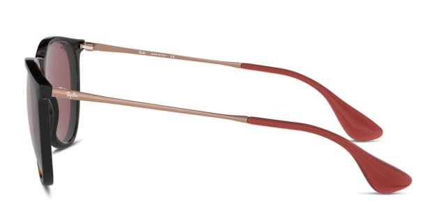 Ray-Ban RB4171 Erika Brown, Tortoise, Purple Prescription Sunglasses