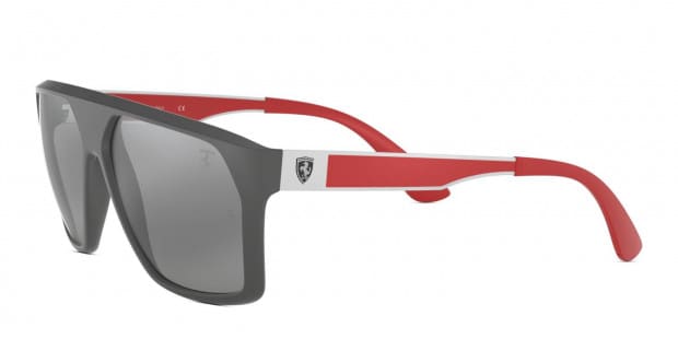 Ray Ban 4309M Gray Red Prescription Sunglasses