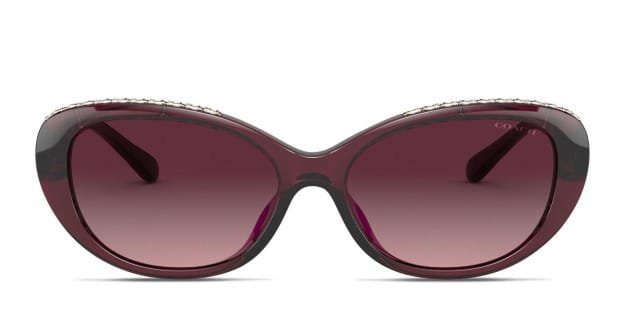 Coach HC8296U Red/Gold Prescription Sunglasses display picture 3