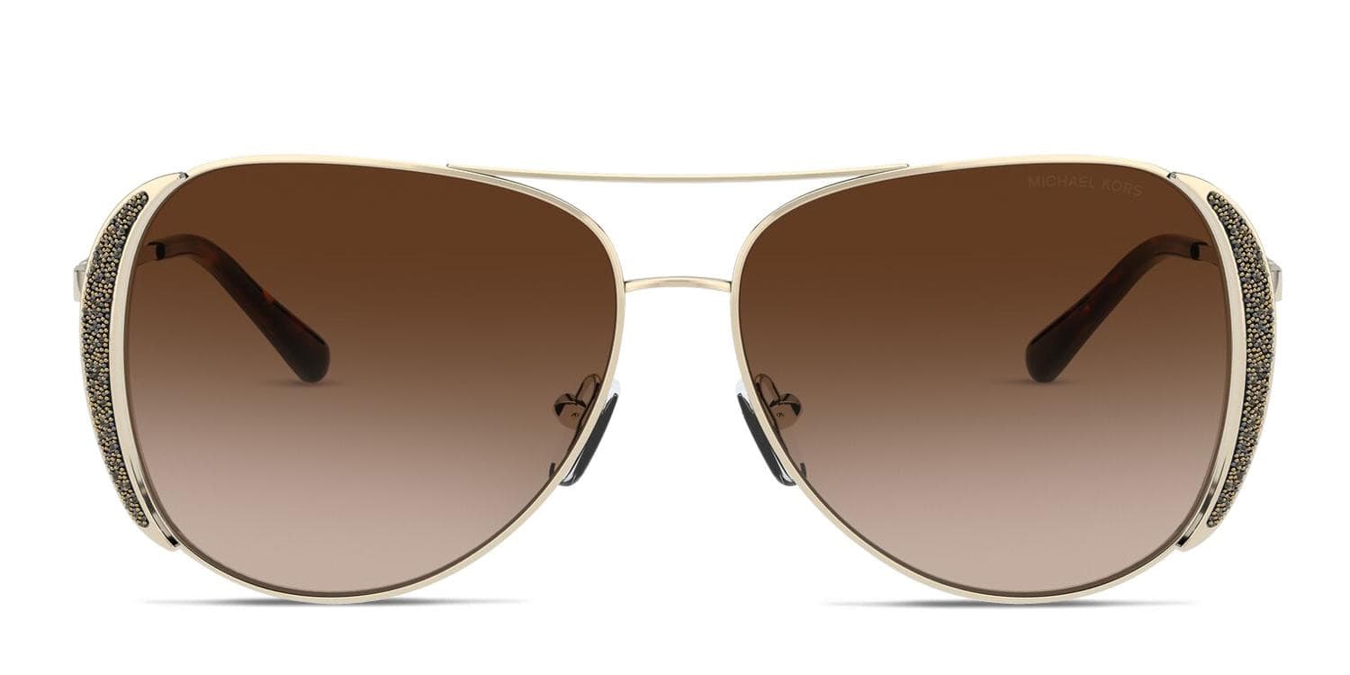 Michael Kors MK1082 Chelsea Glam Gold glasses - Gold - Frontal View