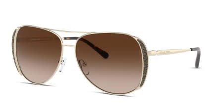 Michael Kors MK1082 Chelsea Glam Gold glasses - Gold - Angle View