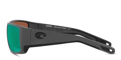 Costa Del Mar Blackfin Pro Gray, Green glasses - Gray / Green - Side View