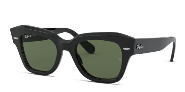 ユタ様用レイバン　Ray-Ban RB2186 state street Ray-Ban RB2186 State Street Black Prescription Sunglasses