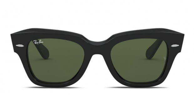 Ray-Ban RB2186 State Street Black, Green Prescription Sunglasses