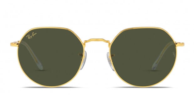 Ray-Ban RB3565 Jack Gold, Green Prescription Sunglasses - 50% Off Lenses