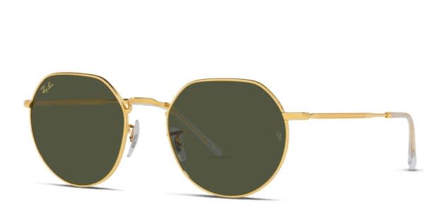 Ray-Ban RB3565 Jack Gold, Green Prescription Sunglasses - 50% Off
