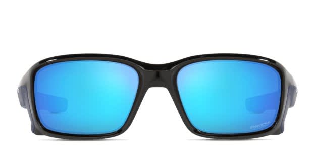 Oakley Straightlink Prizm Shiny Black/Blue Prescription Sunglasses