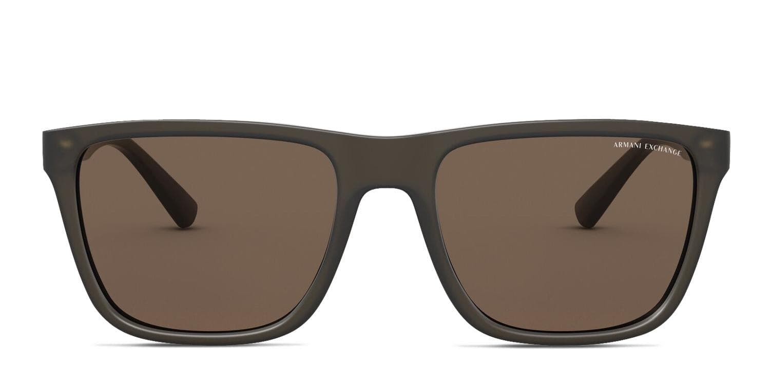 Armani Exchange AX4080S Brown glasses - Brown - Frontal View
