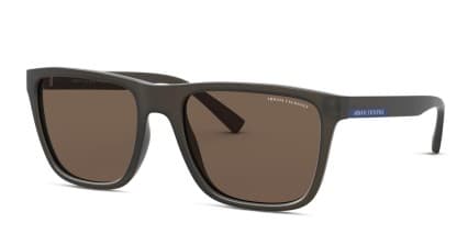 Armani Exchange AX4080S Brown glasses - Brown - Angle View