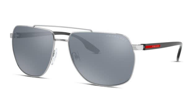 Prada PS 55VS Silver/Black Prescription Sunglasses