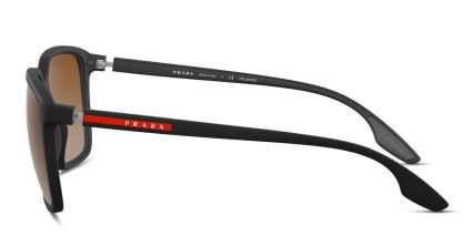 Prada Linea Rossa PS 06VS Black/Brown glasses - Black / Brown - Side View