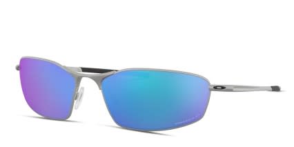 Oakley OO4141 Whisker Prizm Silver, Blue glasses - Silver / Blue - Angle View