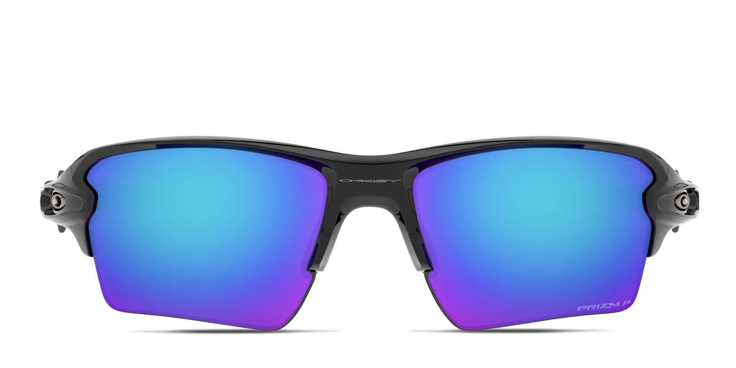 Oakley OO9188 Flak 2.0 XL Prizm Shiny Black, Blue Sunglasses