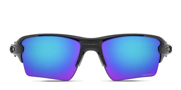 Oakley OO9188 Flak 2.0 XL Prizm Shiny Black, Blue Sunglasses