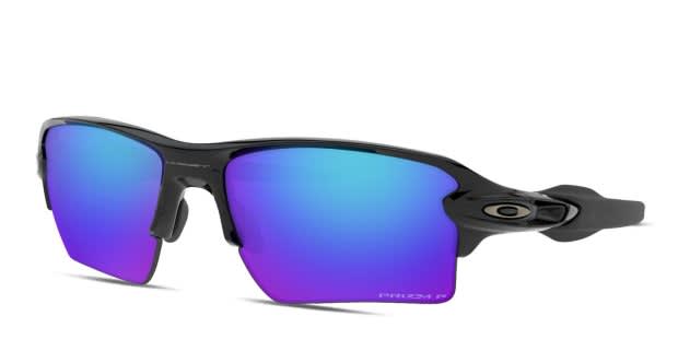 Oakley OO9188 Flak 2.0 XL Prizm Shiny Black, Blue Sunglasses