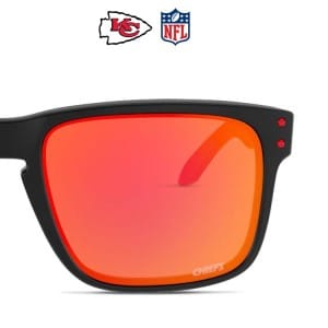 Oakley OO9102 Kansas City Chiefs Holbrook NFL Collection Black Red White Sunglasses