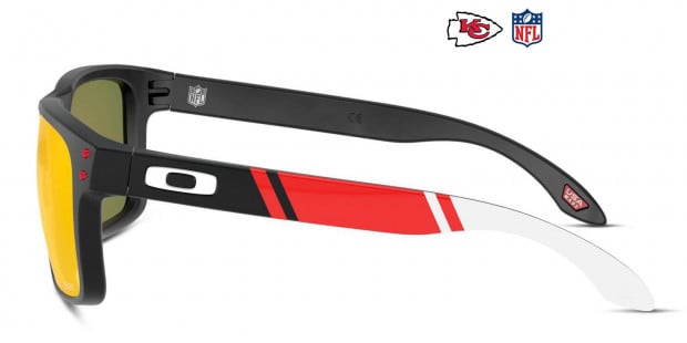 Oakley OO9102 Holbrook NFL Collection Black Red White Sunglasses