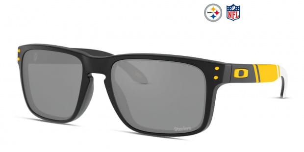 Oakley OO9102 Holbrook NFL Collection Black Yellow White Sunglasses