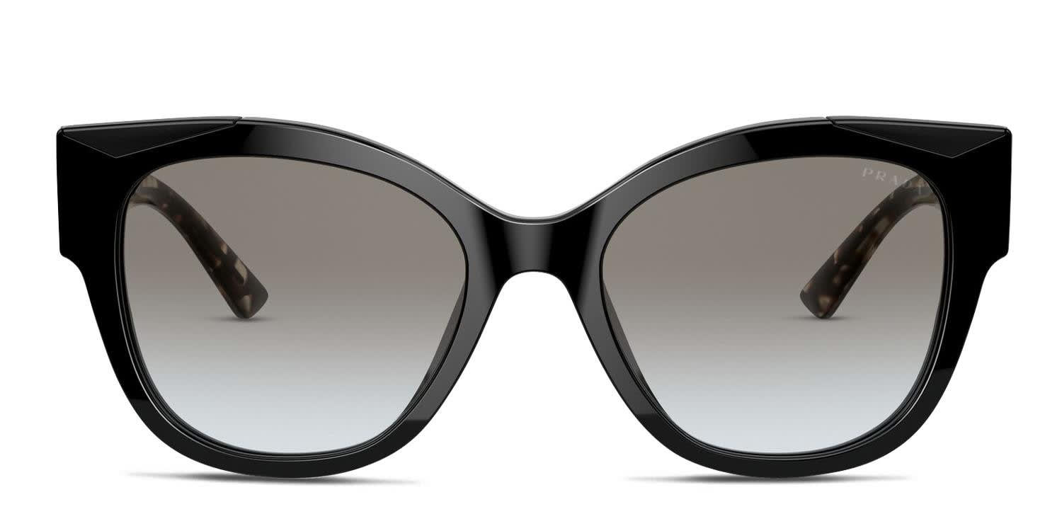 Prada PR 02WS Black/Tortoise glasses - Black / Tortoise - Frontal View