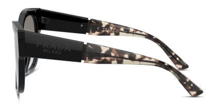 Prada PR 02WS Black/Tortoise glasses - Black / Tortoise - Side View