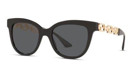 Versace VE4394 Black/Gold glasses - Black / Gold - Angle View