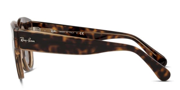 Ray-Ban RB2192 Roundabout Tortoise/Brown/Clear Prescription Sunglasses