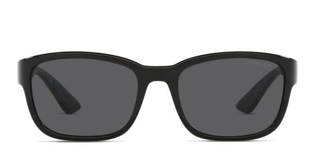 サングラス/メガネ PRADA PS 05VS SUNGLASSES Prada PS 05VS Shiny Black Prescription Sunglasses