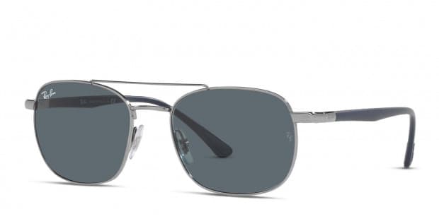 Ray-Ban RB3670 Gunmetal, Blue Prescription Sunglasses - 50 Ray-Ban RB3670 Gunmetal, Blue Prescription Sunglasses - 50