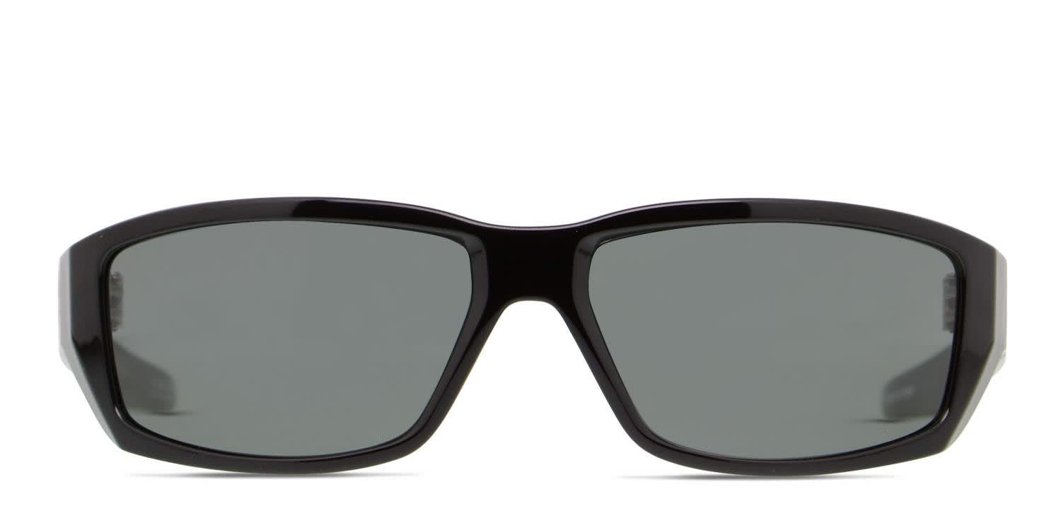 Spy Dirty Mo Shiny Black, Green glasses - Shiny Black / Green - Frontal View