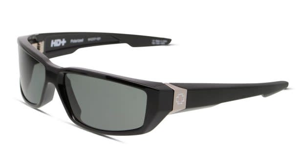 Spy Dirty Mo Shiny Black, Green Prescription Sunglasses - 50% Off