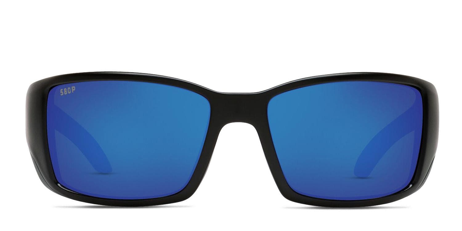 Costa Del Mar Blackfin Black, Blue glasses - Black / Blue - Frontal View