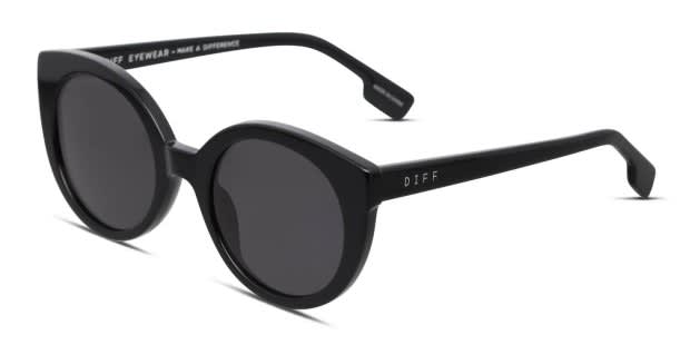 Diff Emmy Shiny Black Prescription Sunglasses - 50% Off Lenses display picture 1