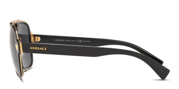 Versace VE2199 Black, Gold Prescription Sunglasses - 50% Off Lenses